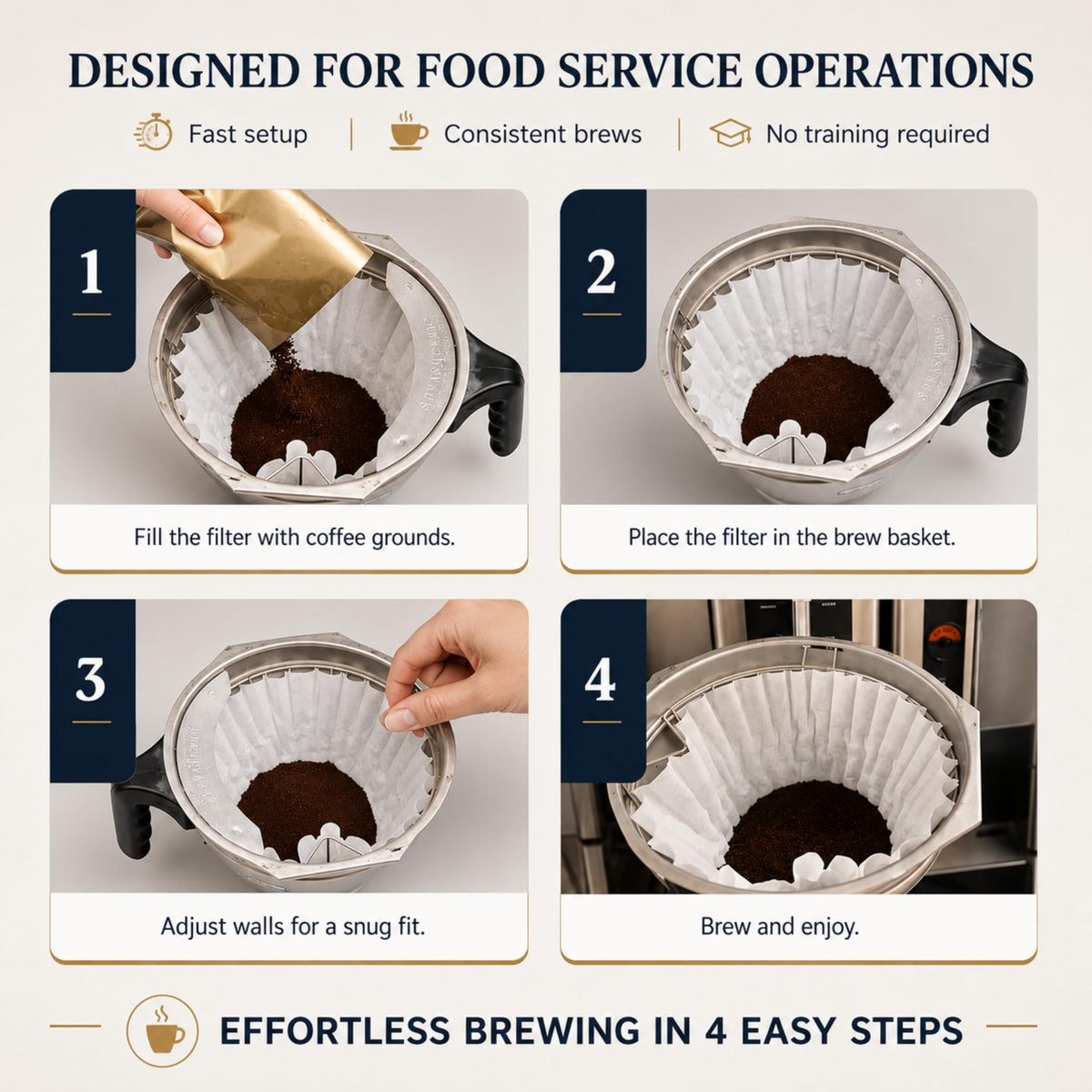 Katy’s Extra Large Commercial Coffee Filters (250 Count)