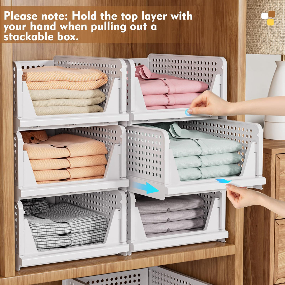 5 Pack Closet Organizer Basket (5 Count)