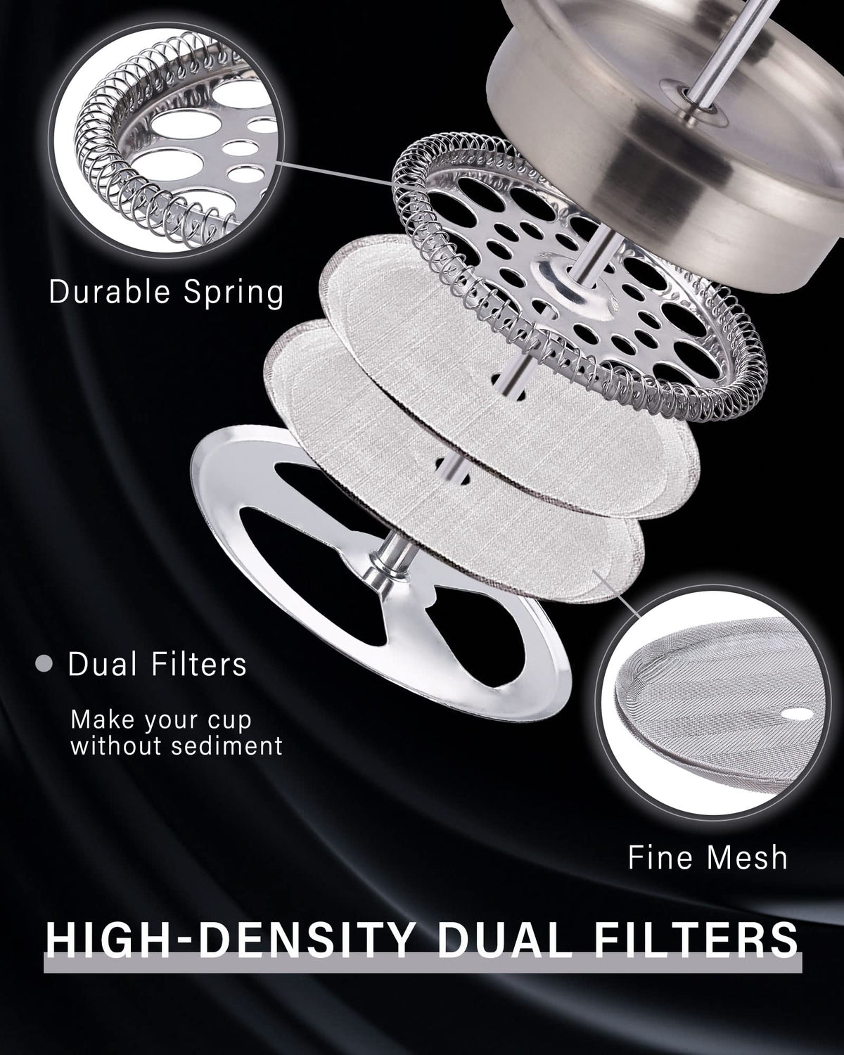 POLIVIAR French Press Coffee Maker
