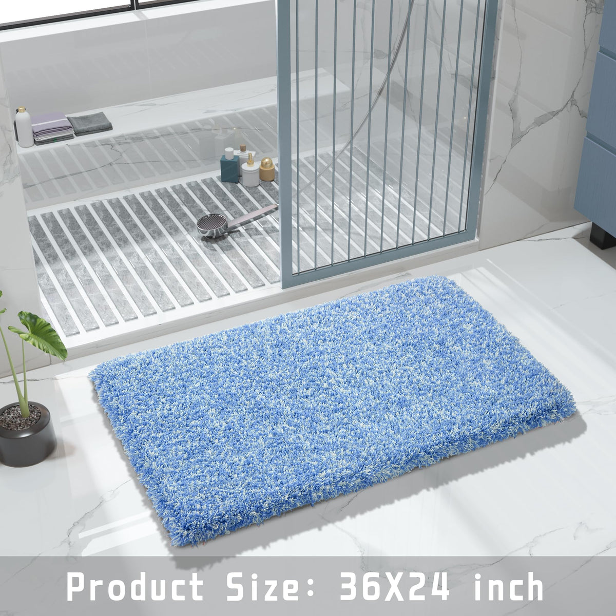 Bathroom Rugs Non Slip Washable 36X24