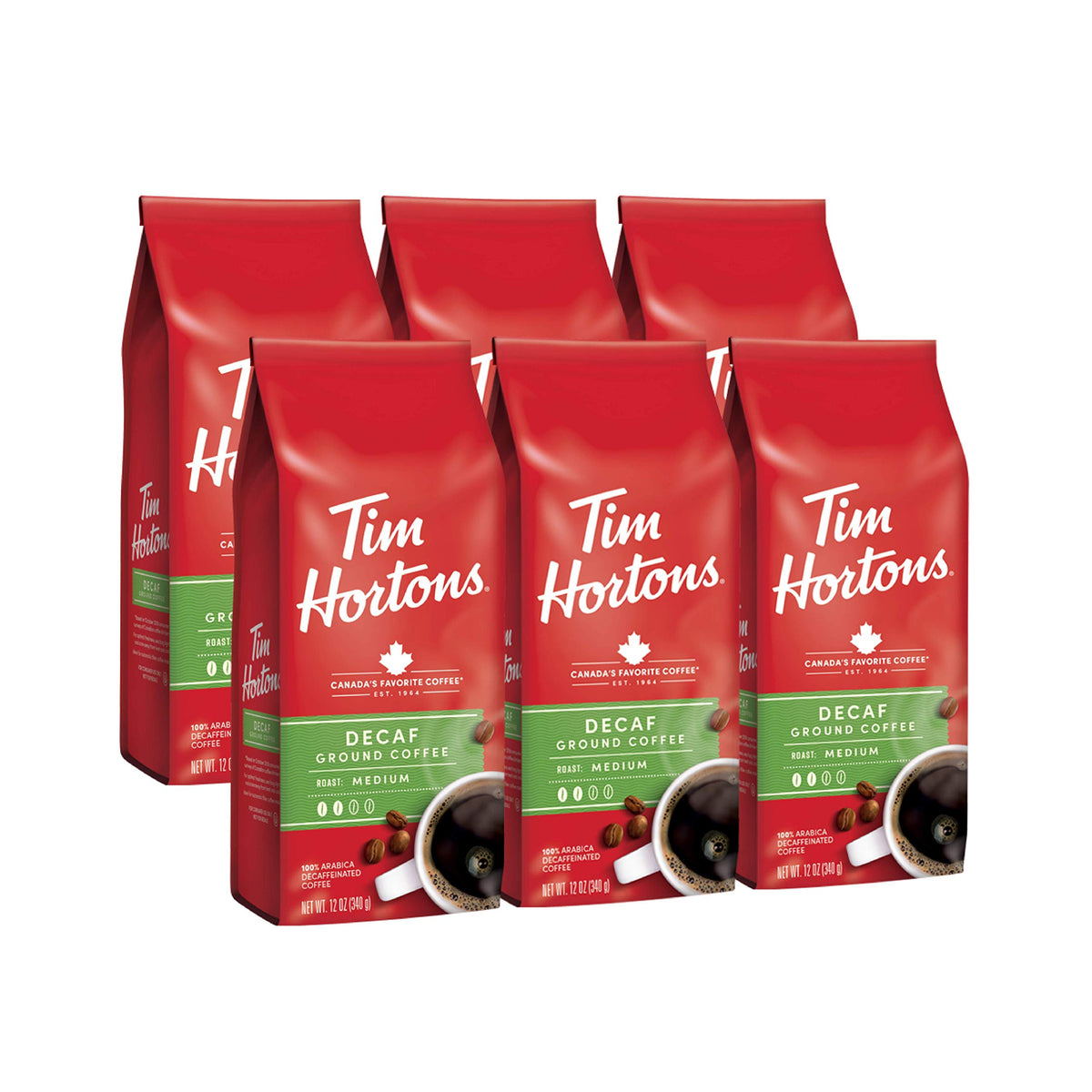 Decaf Blend Medium Roast Ground Coffee (72 Ounce)