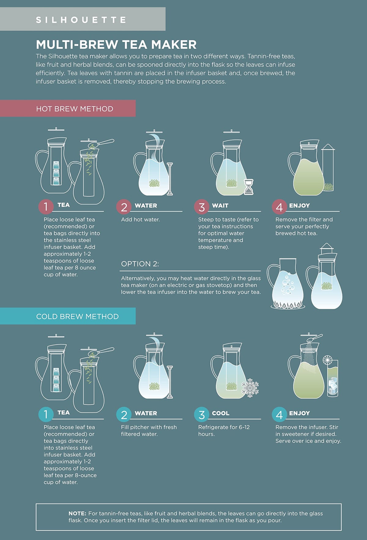 Large Multi Brew Glass Teapot + Kettle + Pitcher