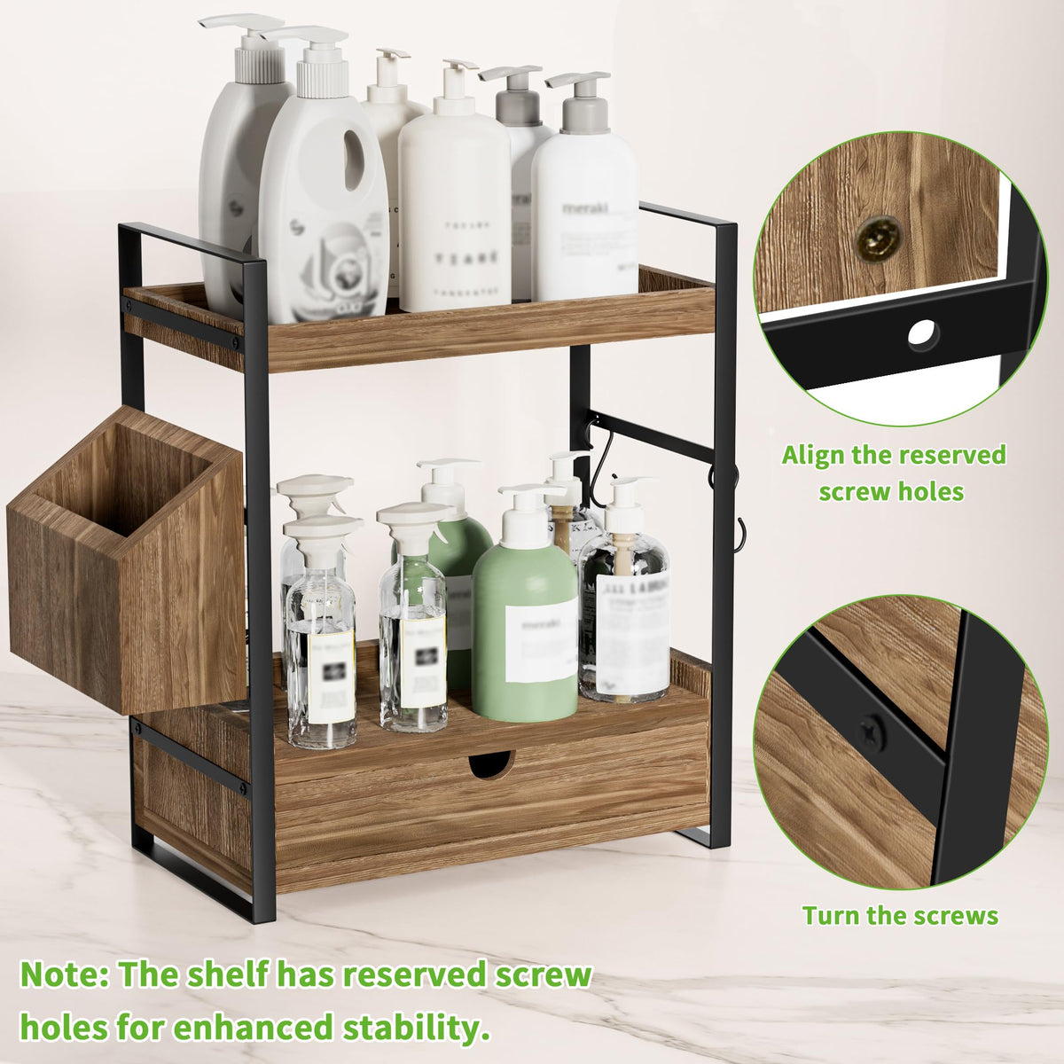 2 Tier Bathroom Counter Organizer