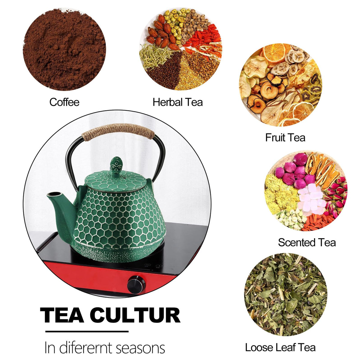 1000ml Japanese Cast Iron Teapot