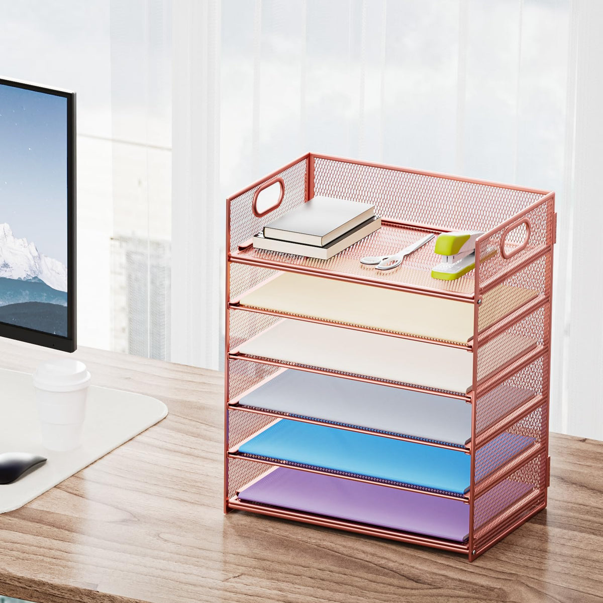 6 Tier Paper Organizer Letter Tray