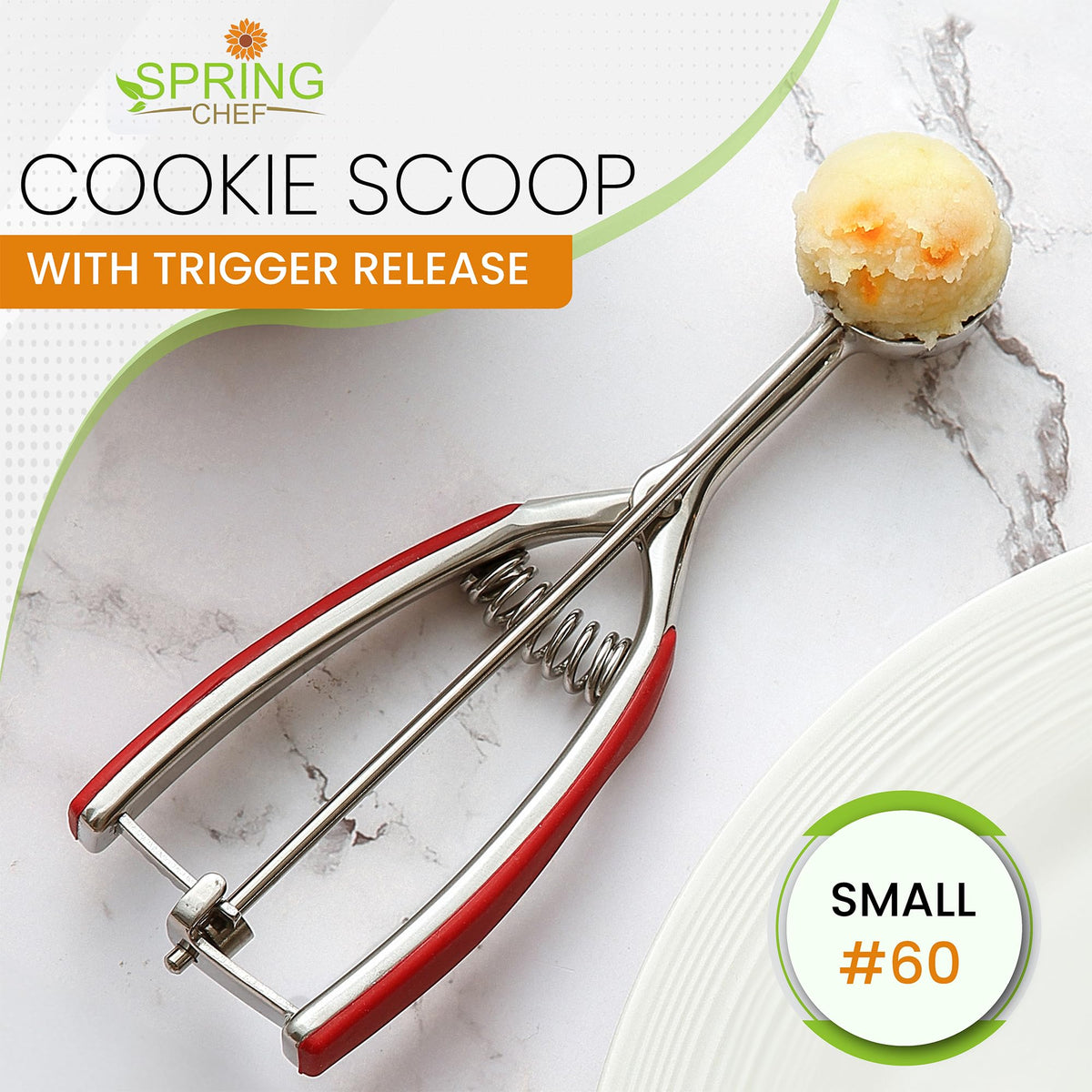 Small Stainless Steel Melon Baller Scoop #60