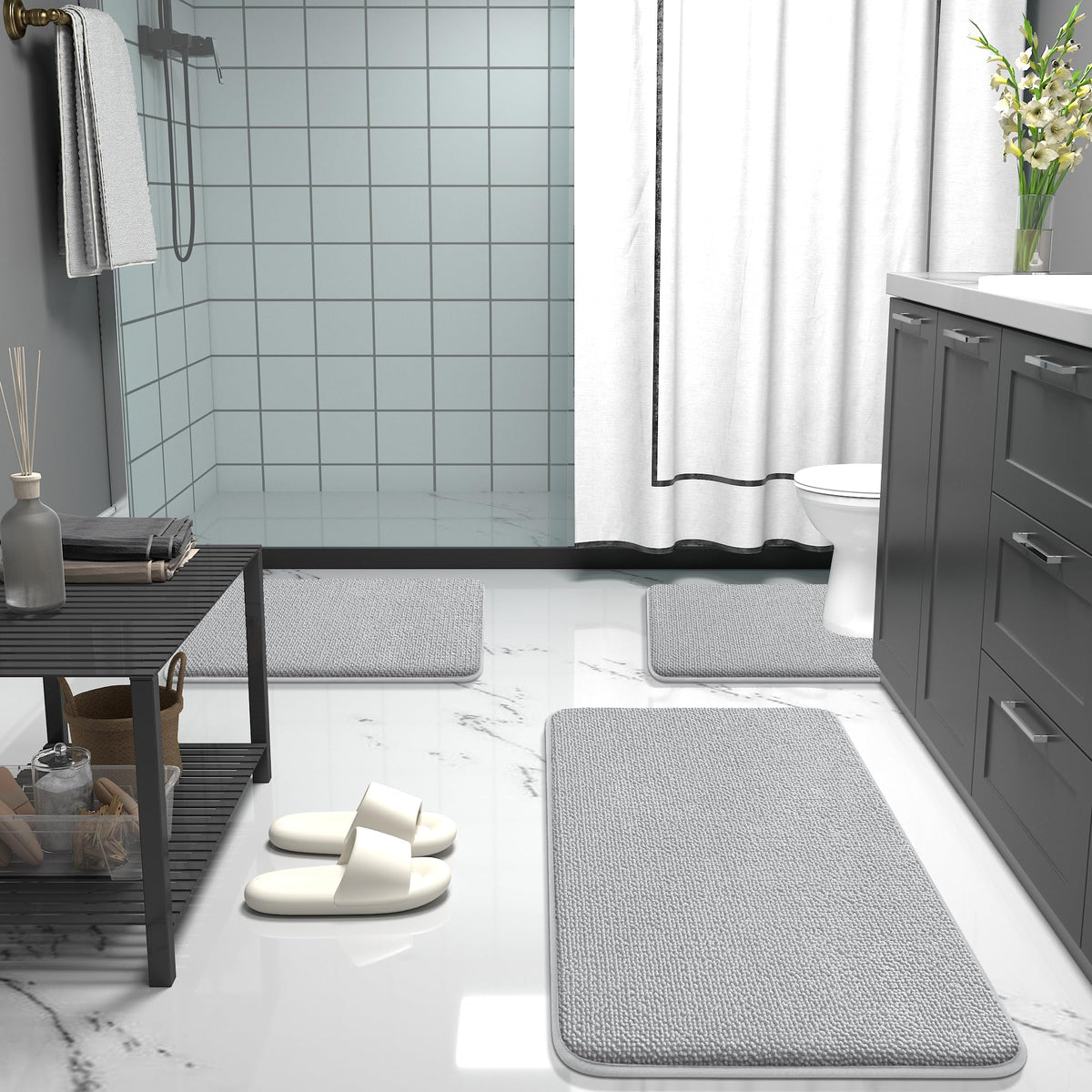 Thick Memory Foam Bathroom Rug 30x20