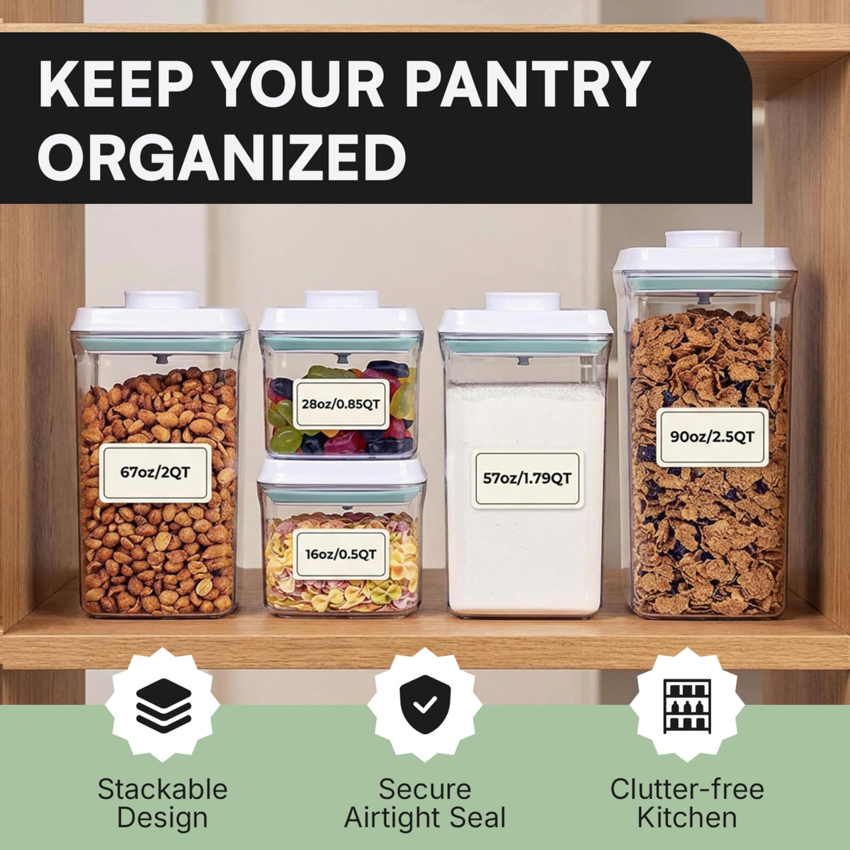 Bop Top Airtight Food Storage Containers