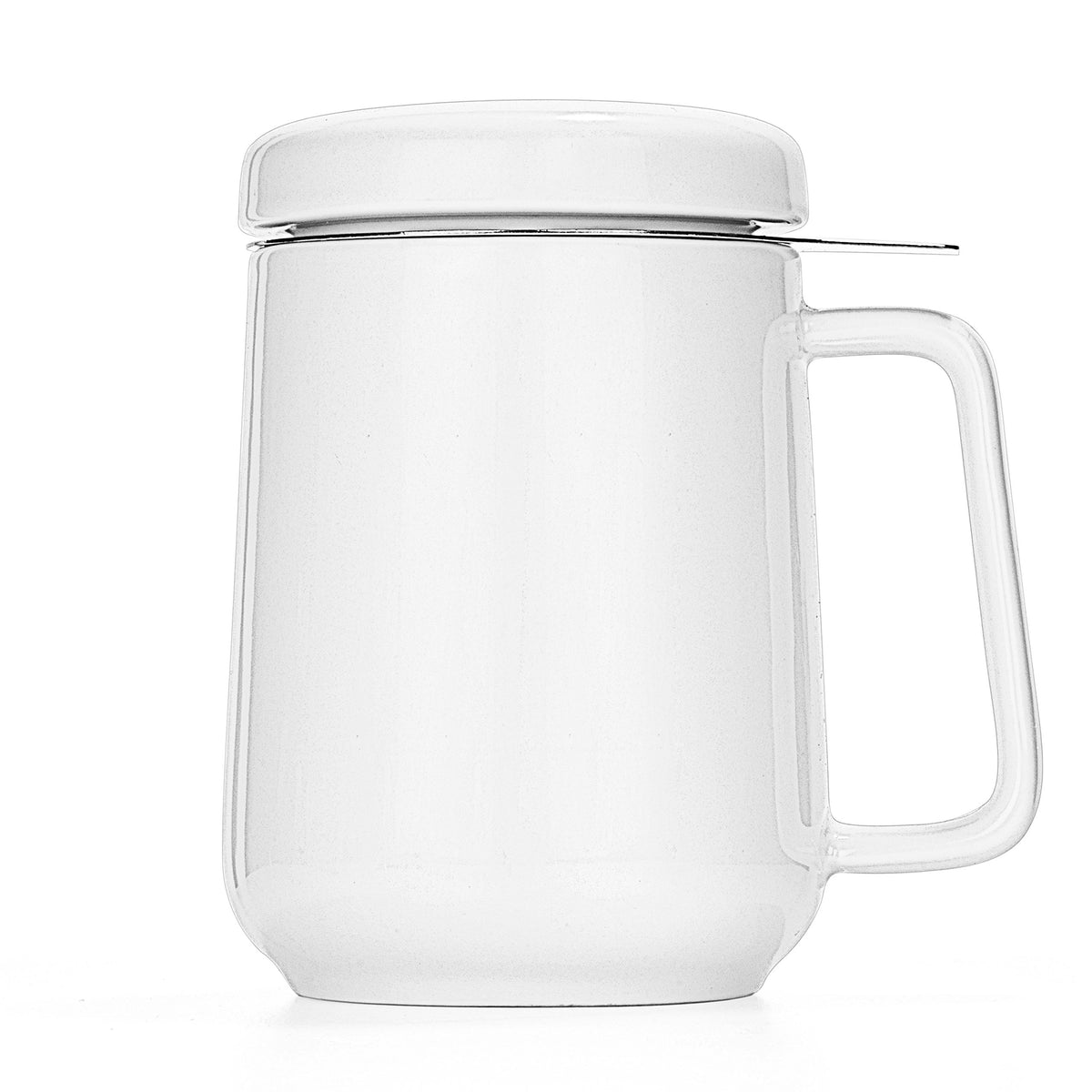 Peak Ceramic White Tea Cup Infuser