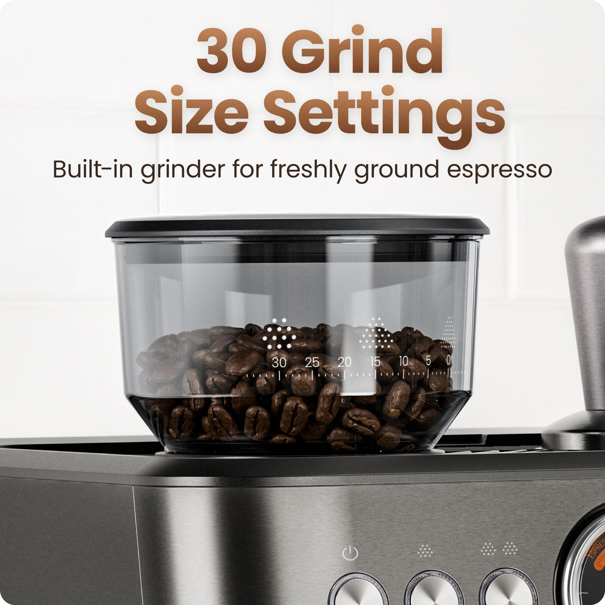 Crema Deluxe Espresso Machine with Double Boiler