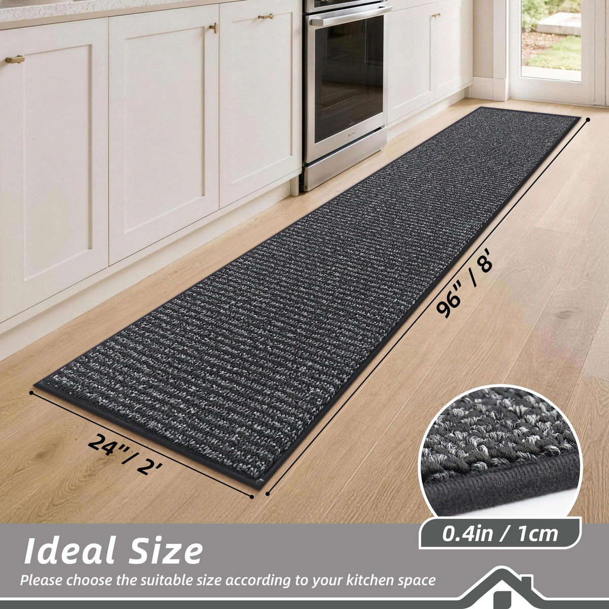 Kitchen Runner Rugs 24"x96"