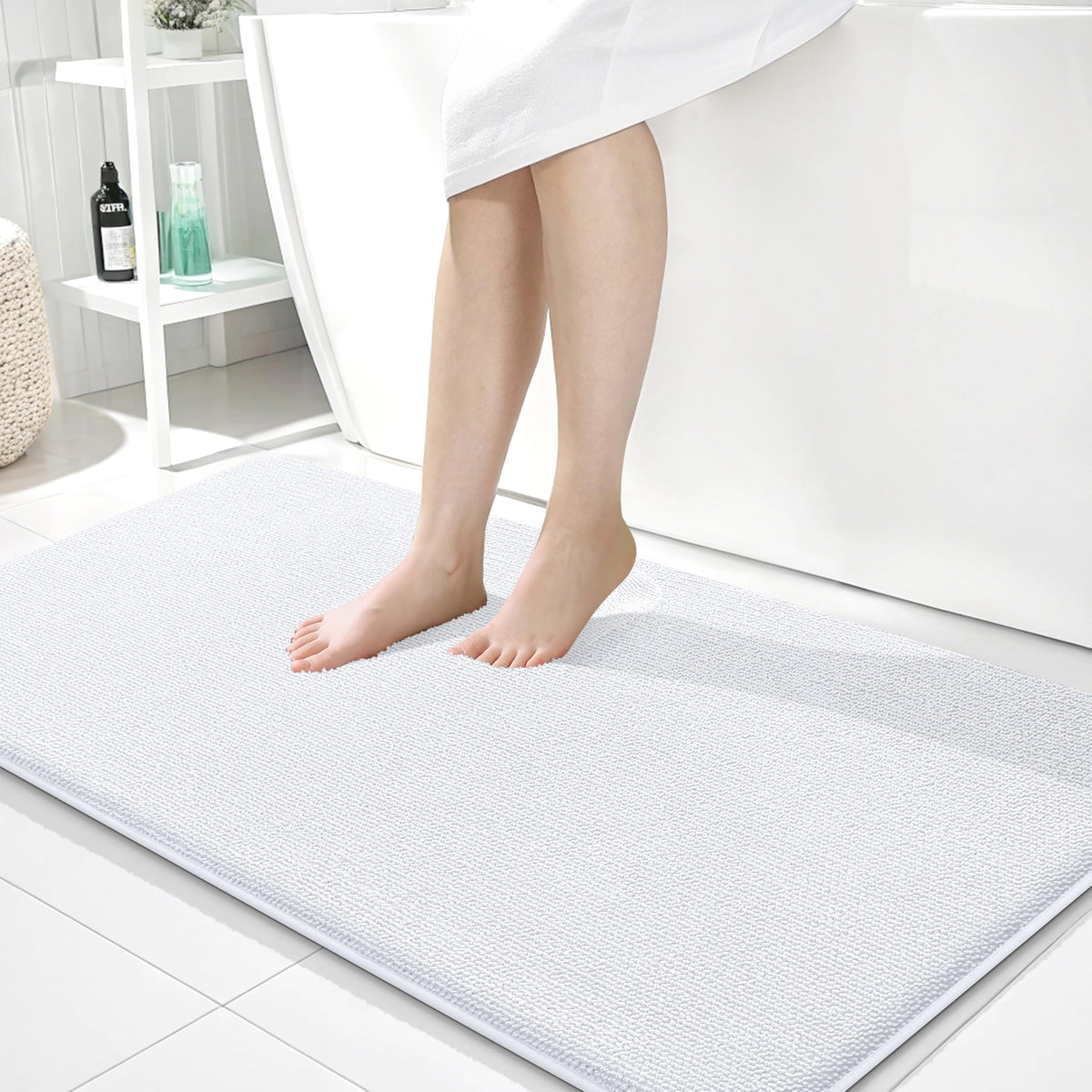 Memory Foam Bathroom Runner Rugs 44x24