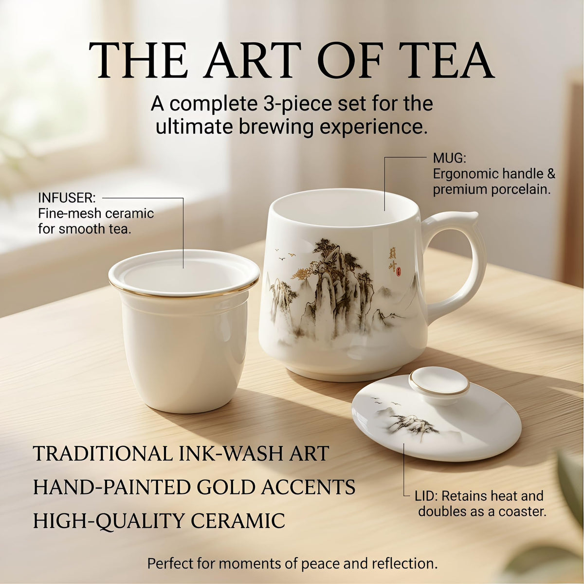 Ceramic tea cups