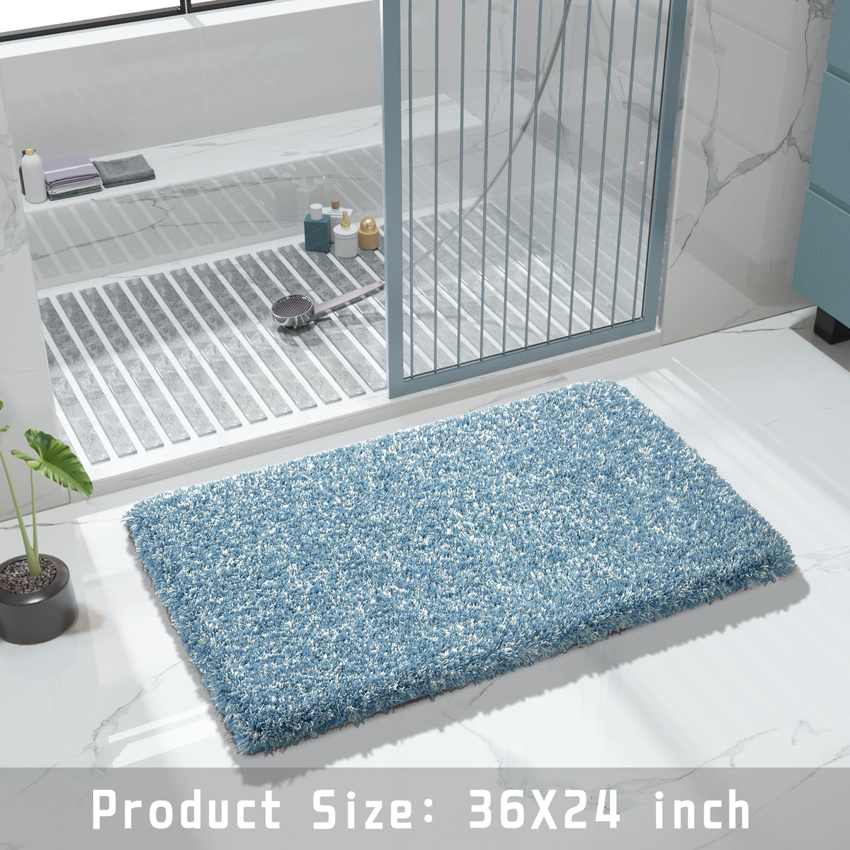 Bathroom Rugs Non Slip Washable 36X24
