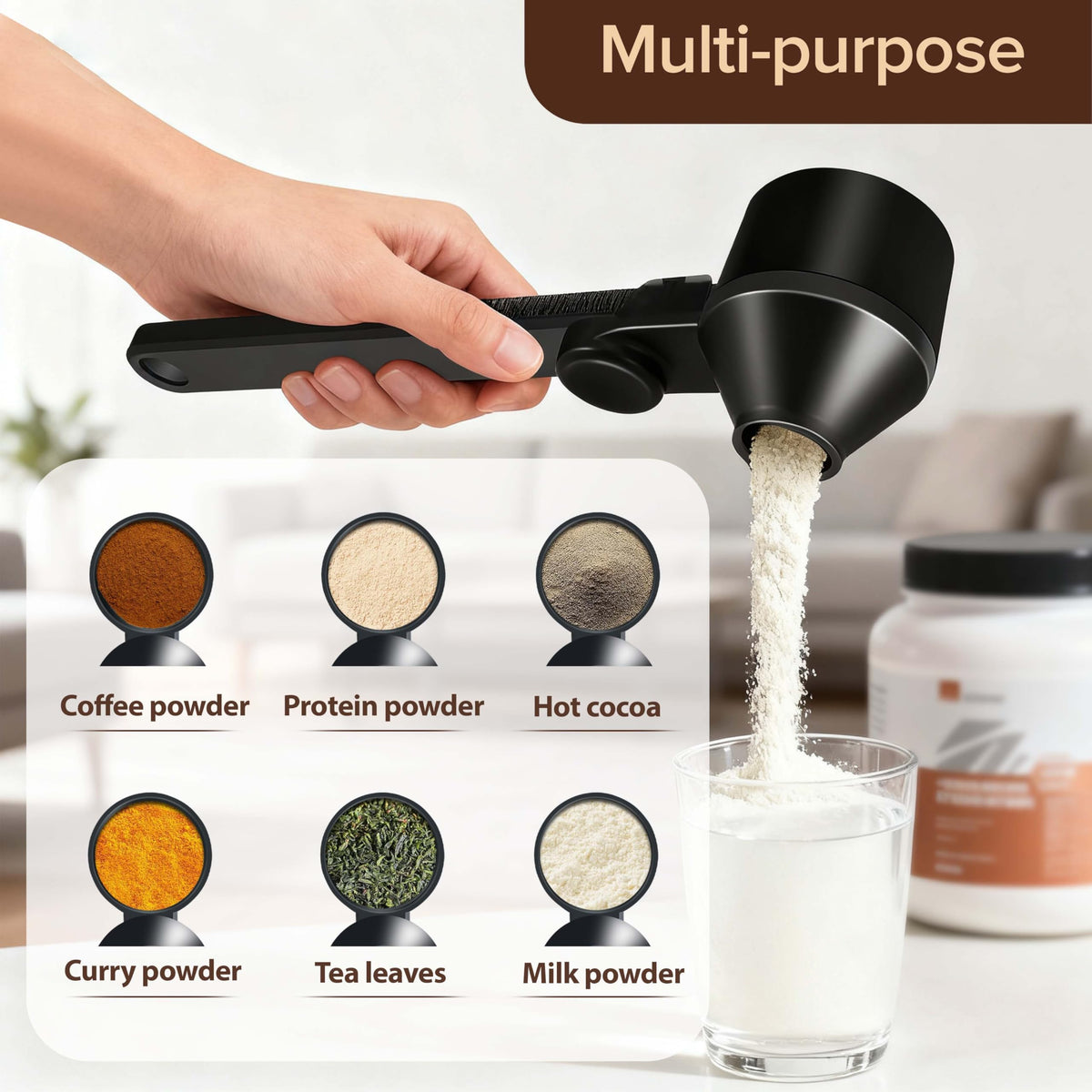 Coffee Scoop Funnel for Ground Coffee