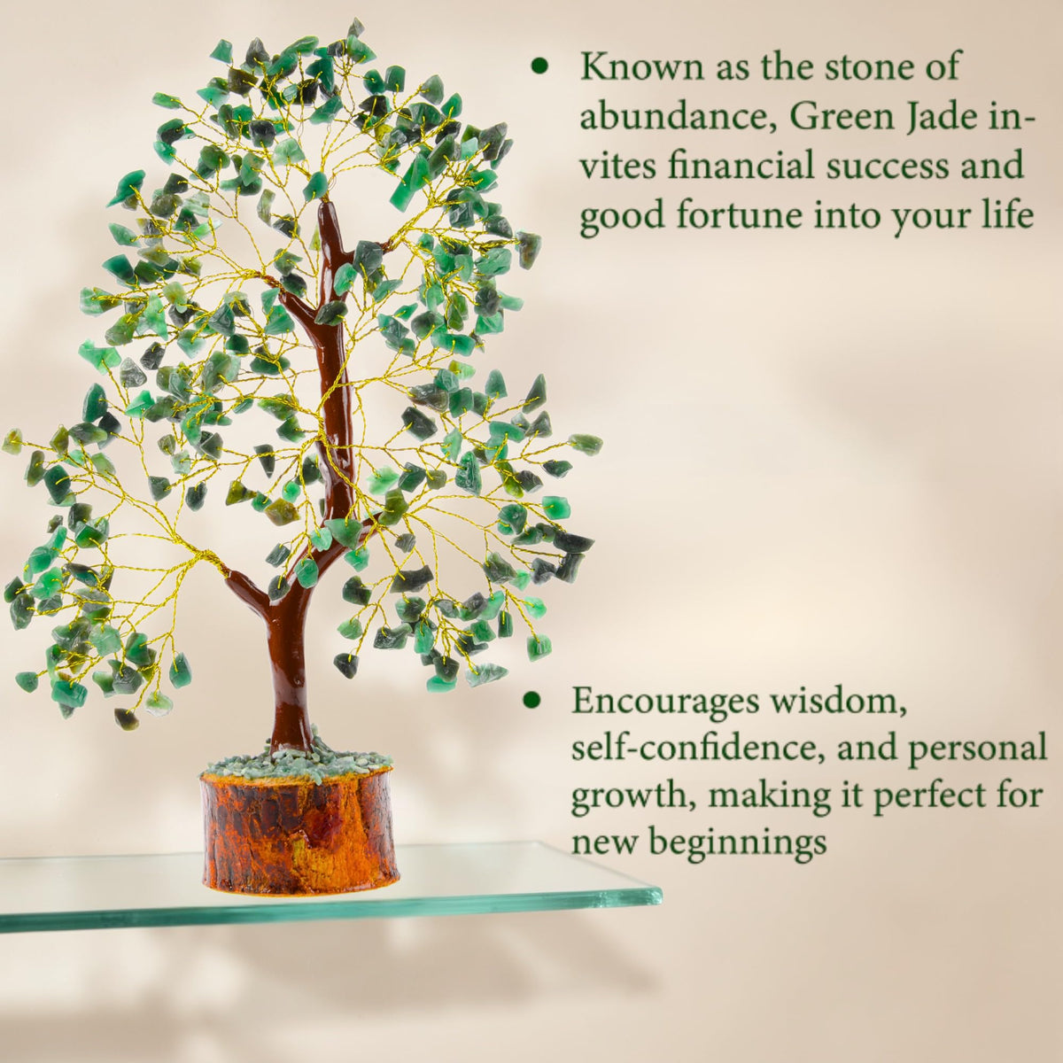 Green Jade Crystal Trees for Home Decor