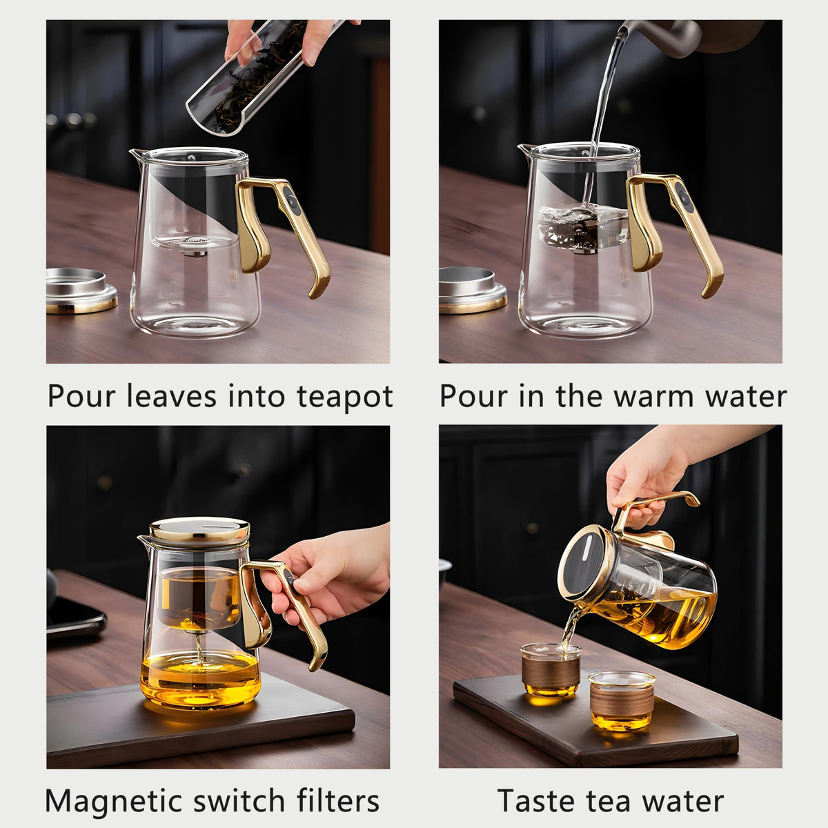 Magnetic Glass Teapot