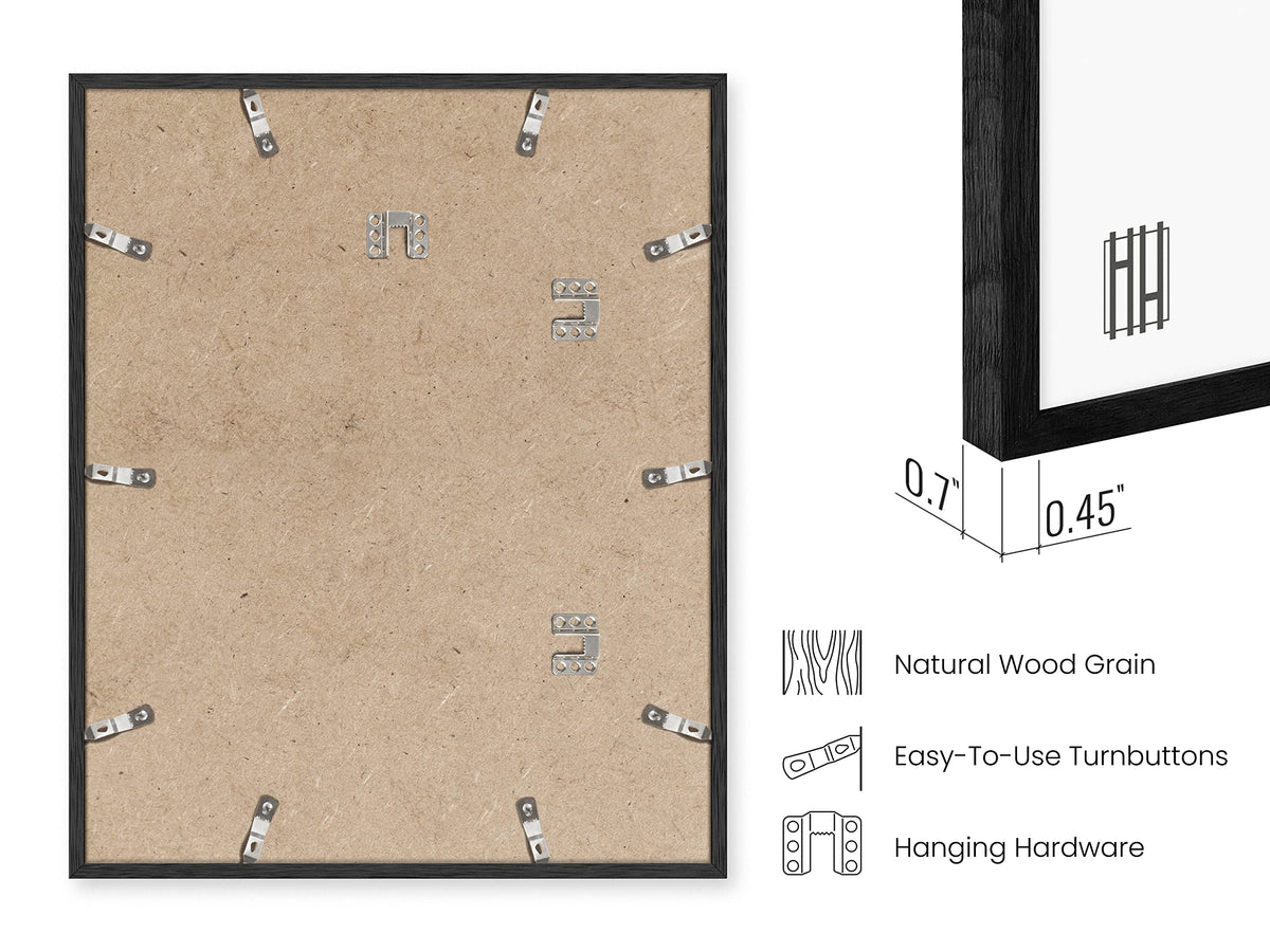16x20 Black Oak Frame Set of 3 (3 Count)