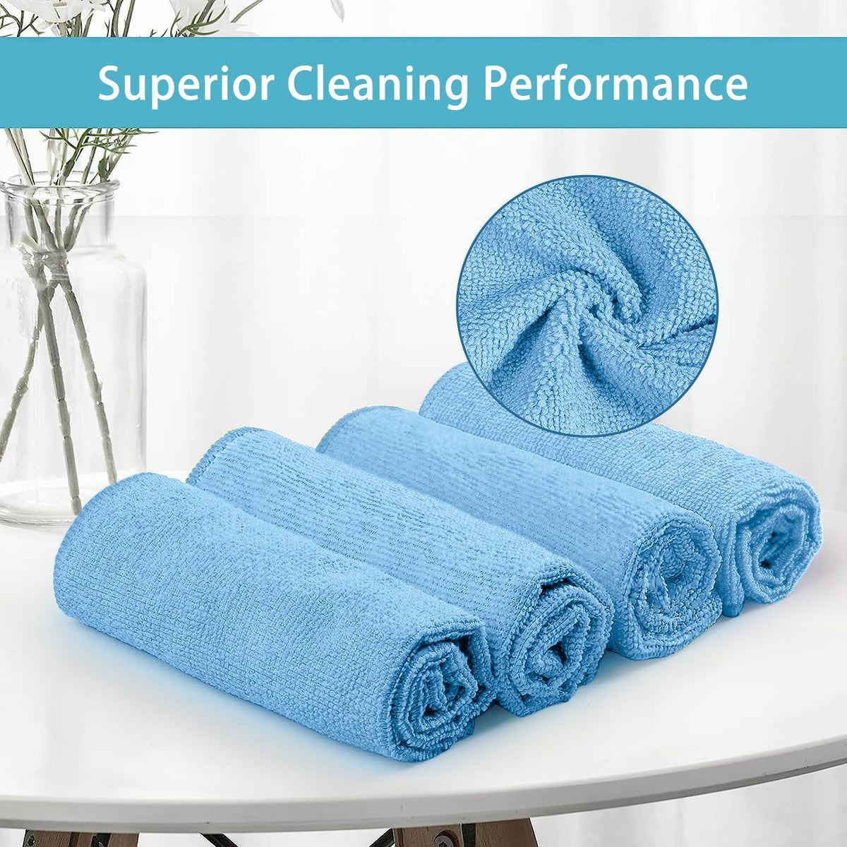 8PK Microfiber Cleaning Cloth (8 Count)