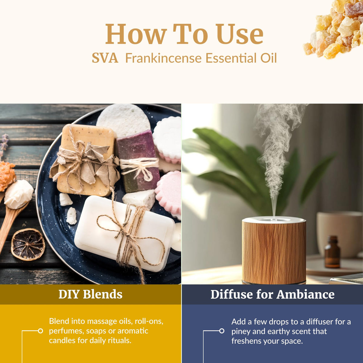 SVA Frankincense Essential Oil in Glass Bottle