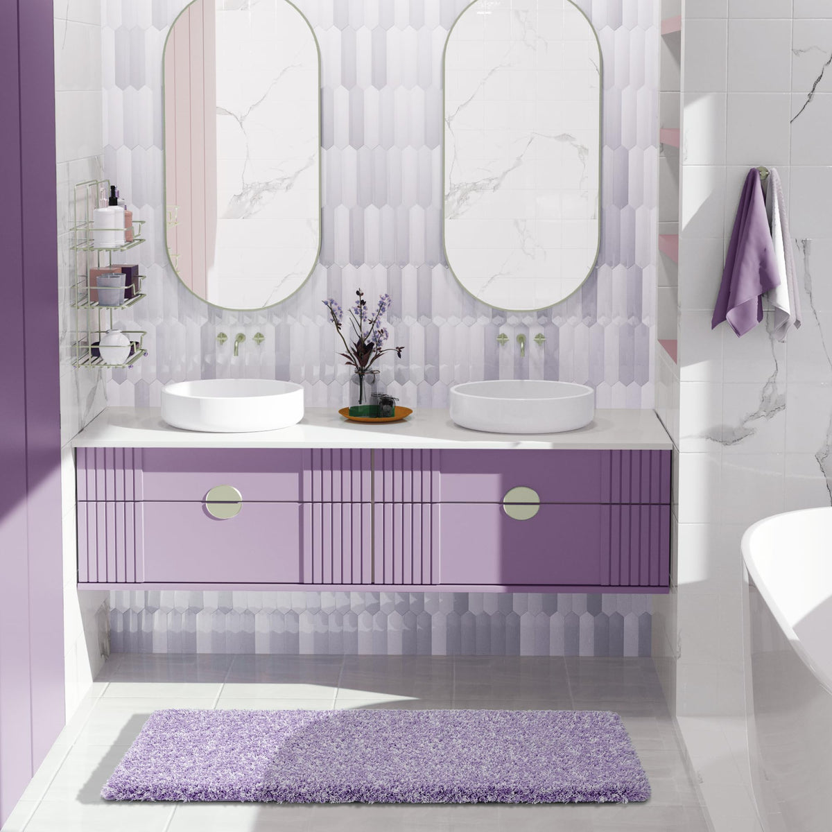 Luxury Bathroom Rugs