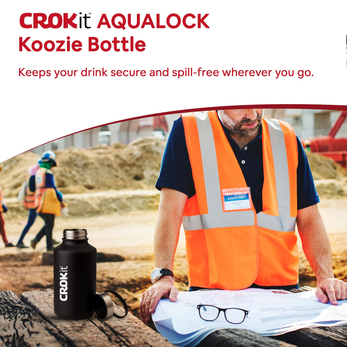 Aqualock Insulated Water Bottle with Leak