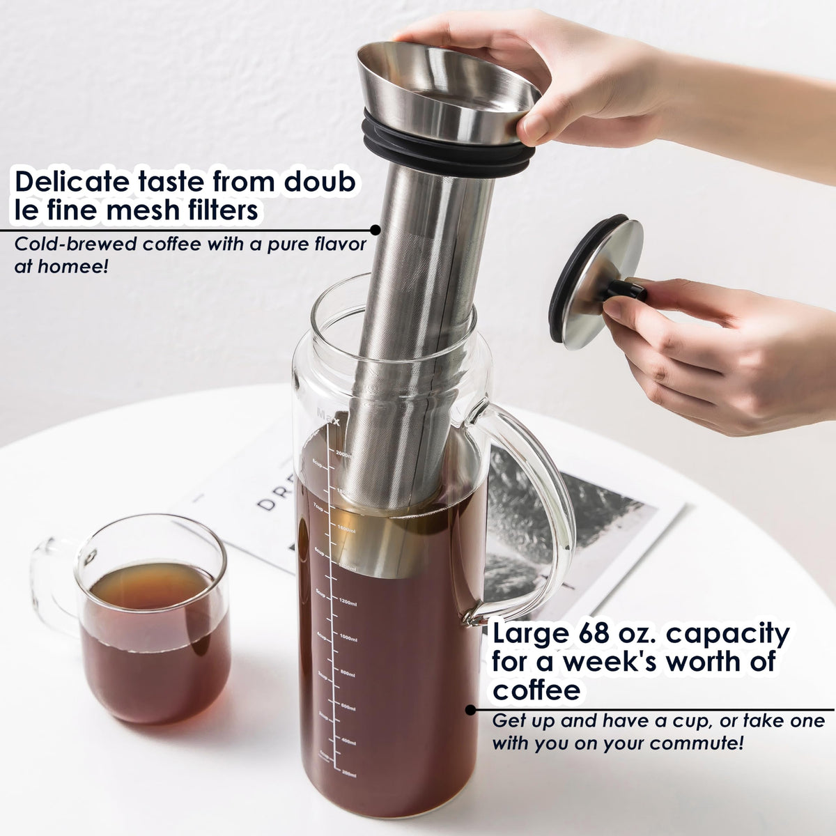 68oz Cold Brew Coffee Maker (68 Ounce)