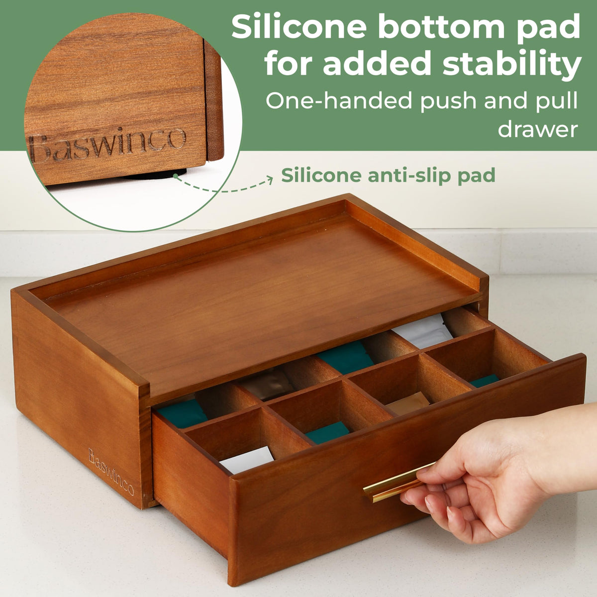 Tea Bag Organizer for Counter