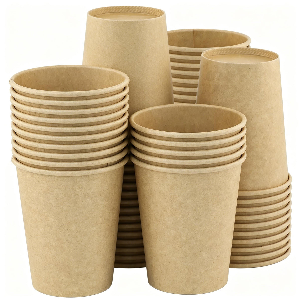 8 oz 50 Pack Disposable Coffee Cups (50 Count)
