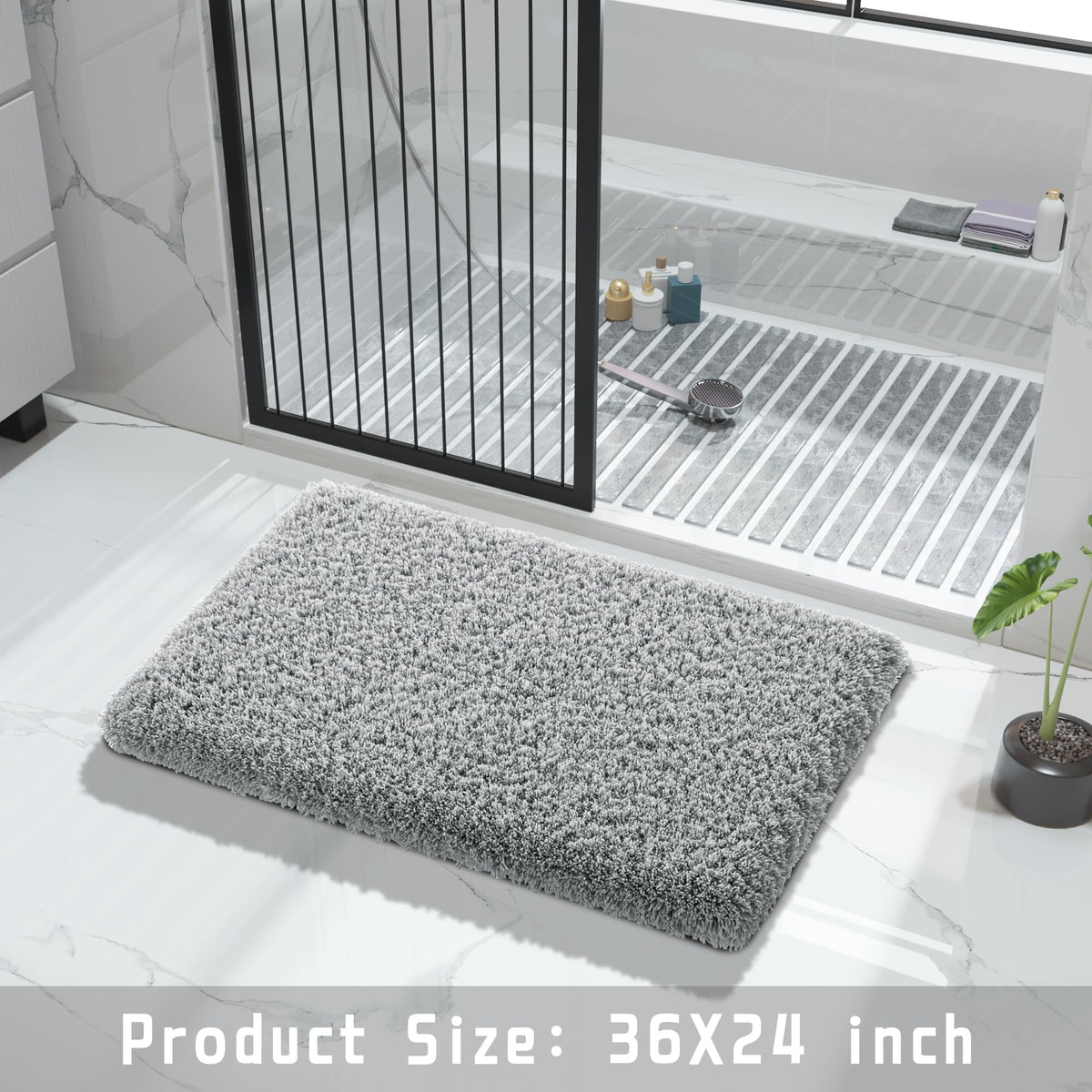 Bathroom Rugs Non Slip Washable 36X24