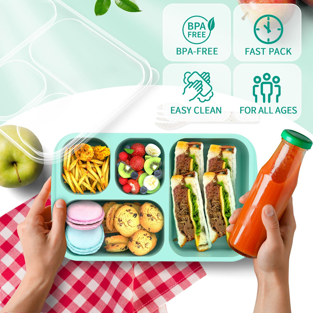 Bento Lunch Box (4 Count)
