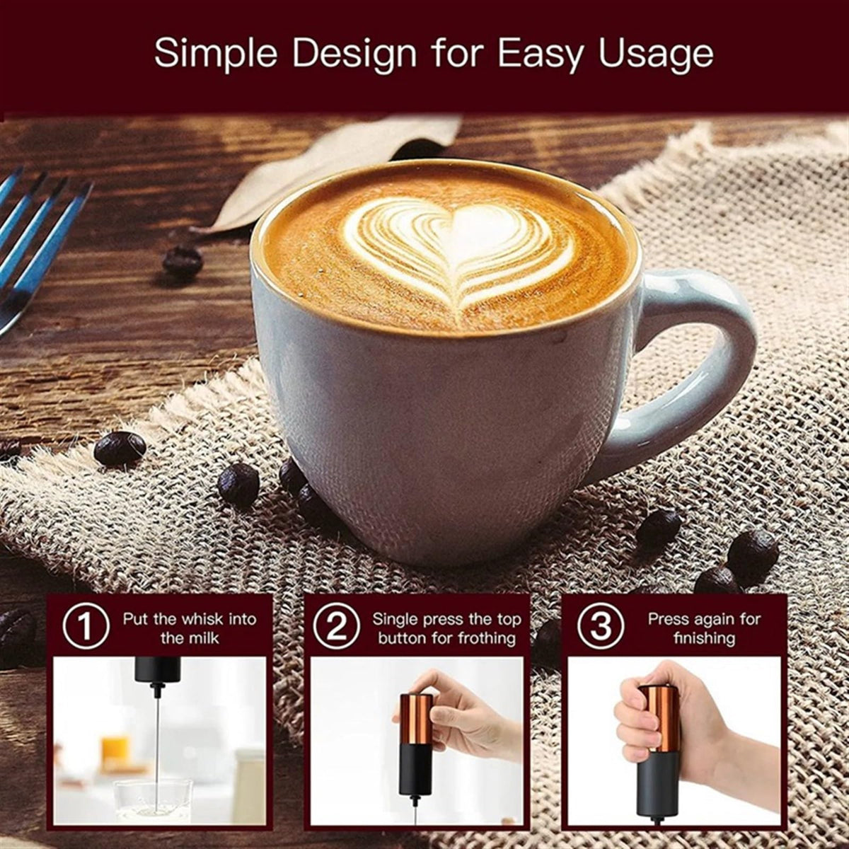 AD Milk Frother For Coffee