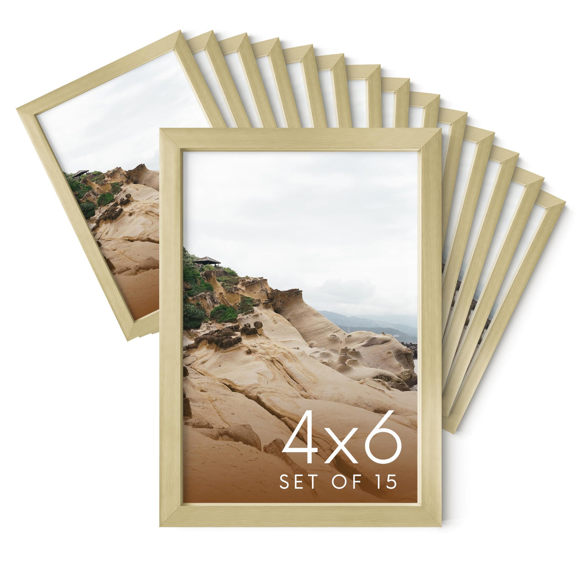 4x6 Gold Metal Picture Frames