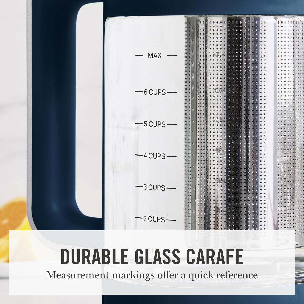 1.7L Glass Carafe Electric Kettle with Removable Tea Infuser