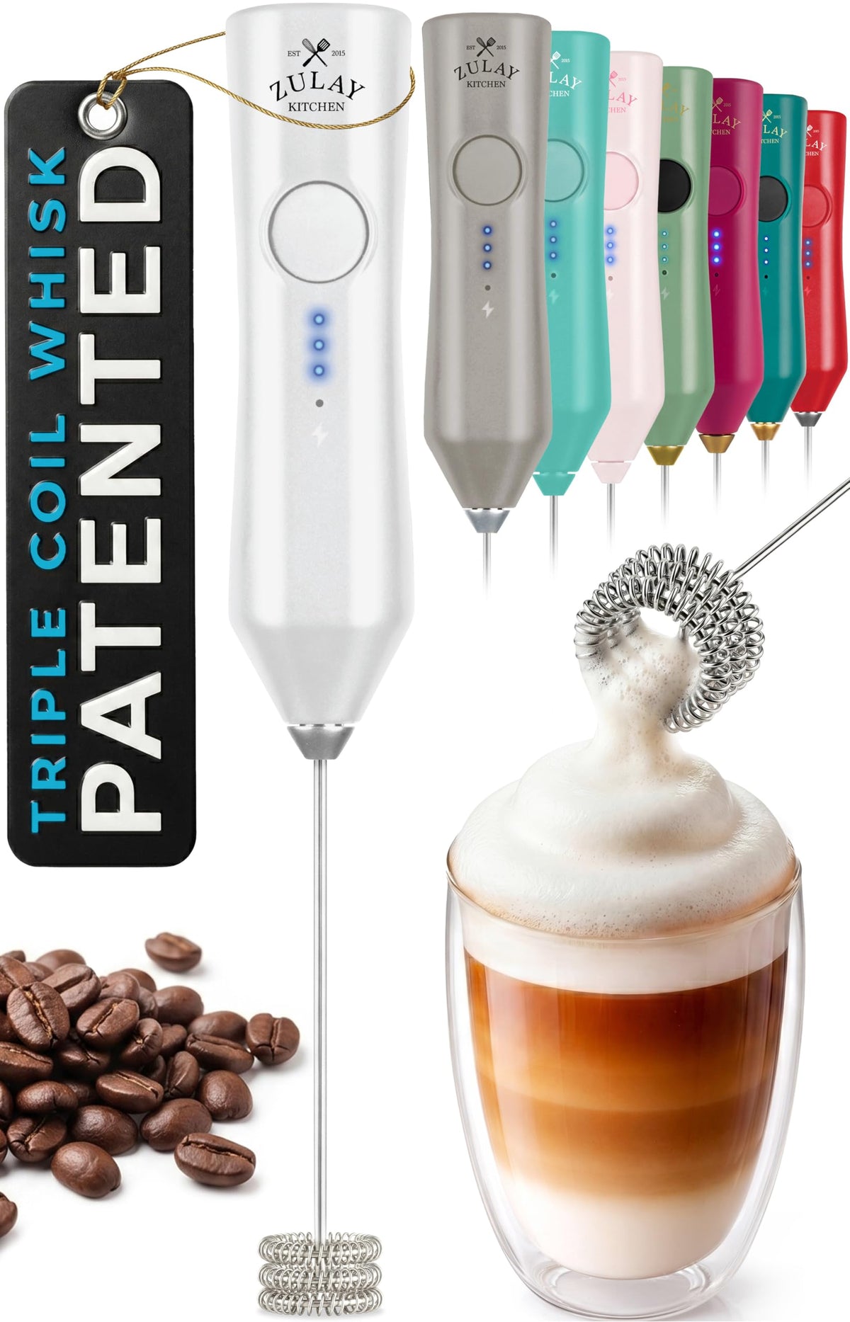 Rechargeable Milk Frother Handheld
