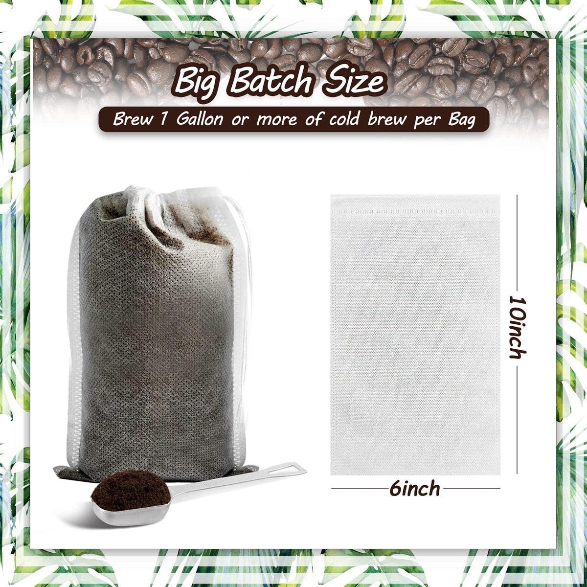 60PCS No Mess Cold Brew Bags (60 Count)