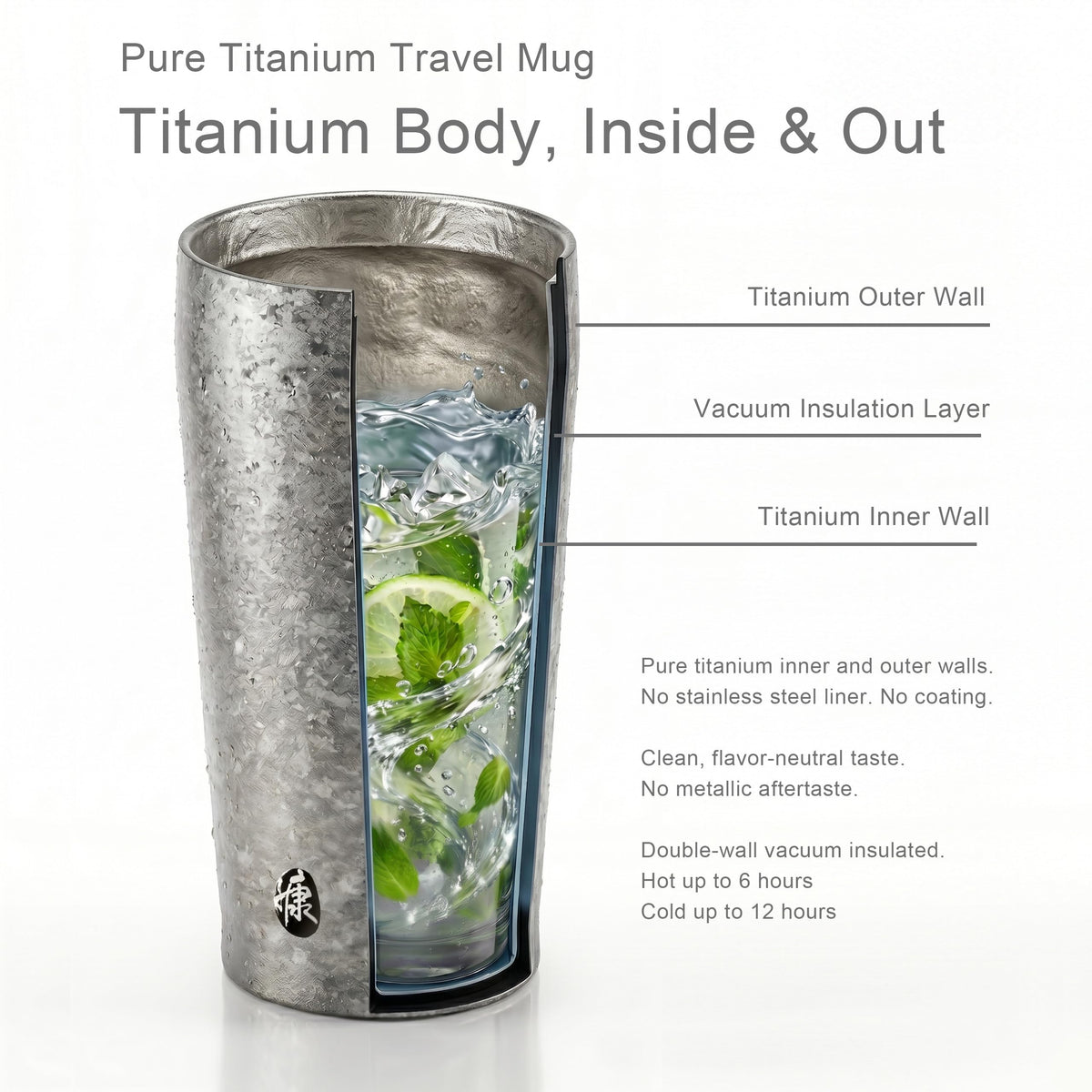 Ti Zero 16oz Titanium Tumbler [Cosmic Amethyst]