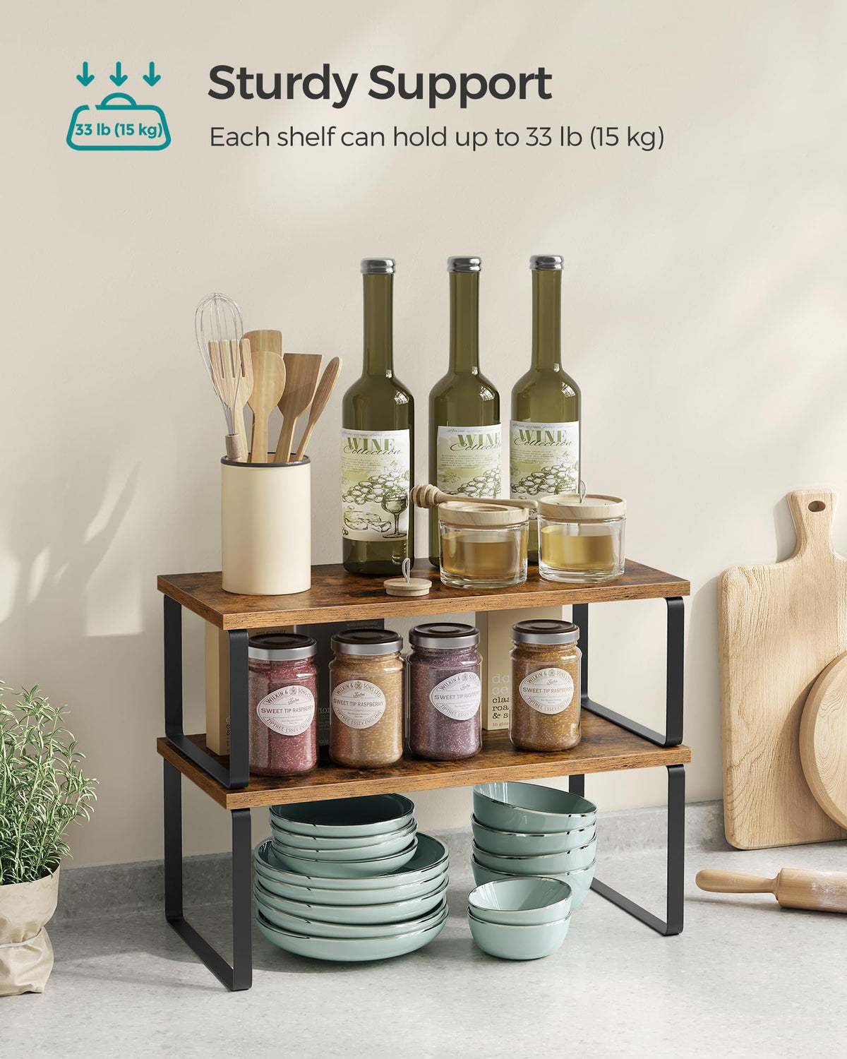 Cabinet Organizer Shelf (2 Count)
