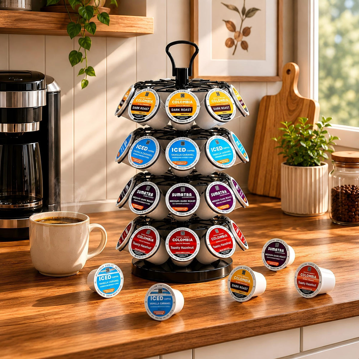 K Cup Holder Coffee Pod Holder Organizer for 36 Pods