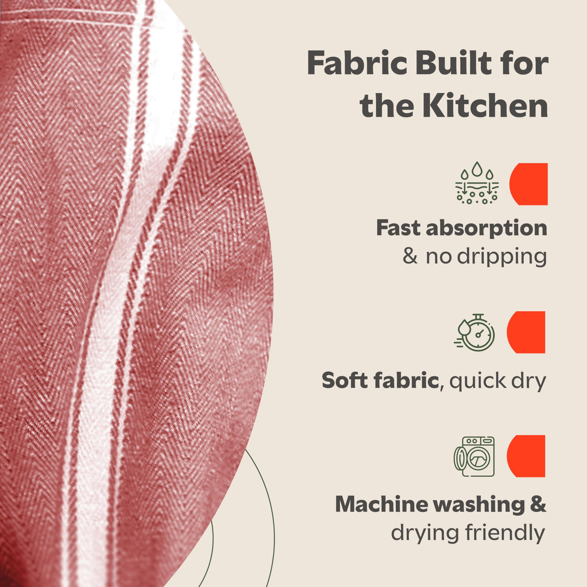 Classic 15 Pack 100% Natural Cotton Kitchen Towel Set (15 Count)