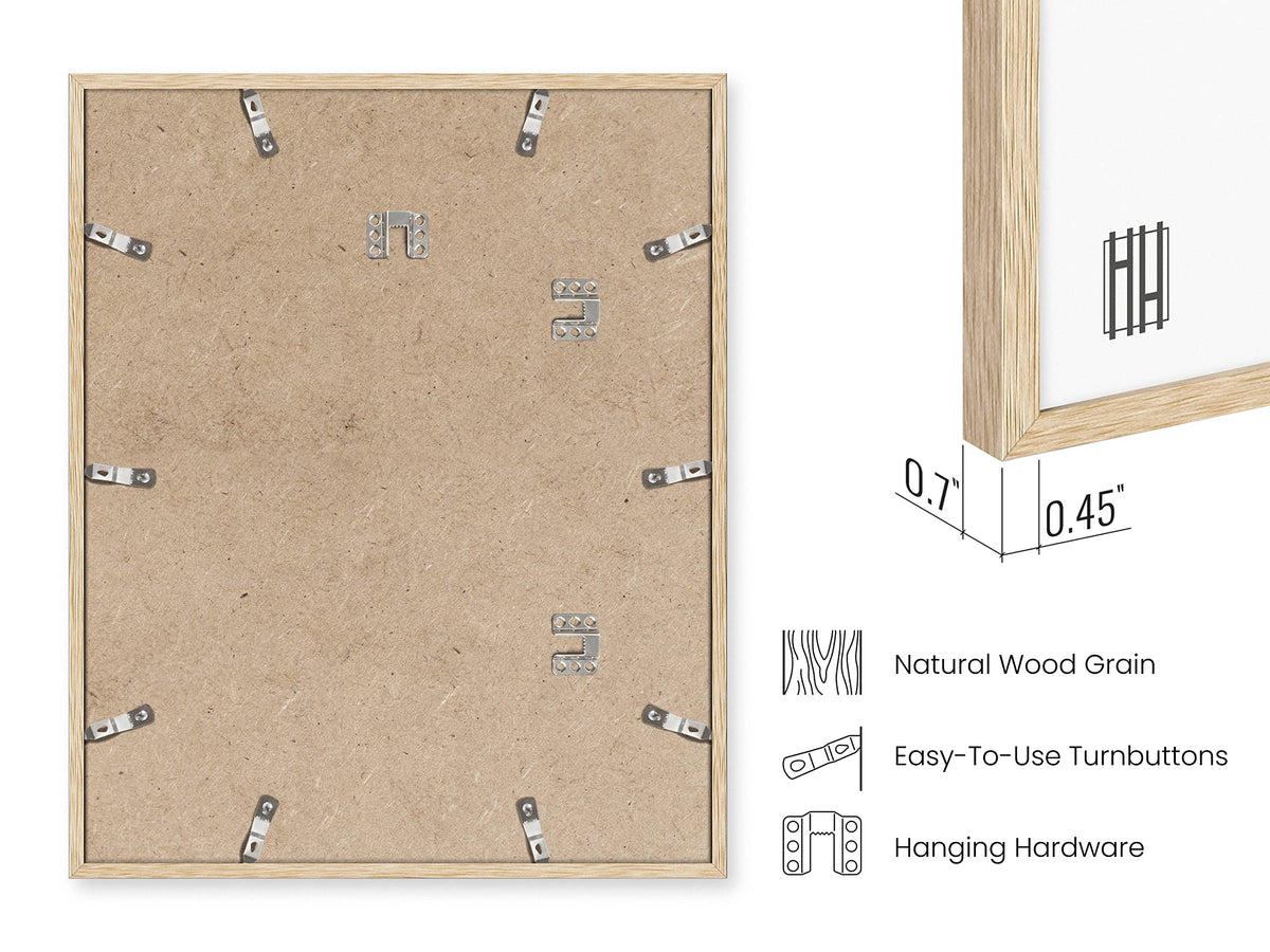 Beige Oak Wood 16x20 Picture Frame (4 Count)