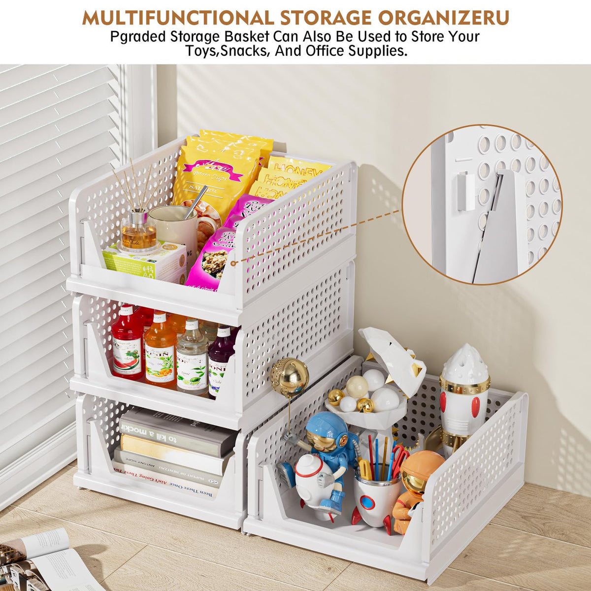 5 Pack Closet Organizer Basket (5 Count)