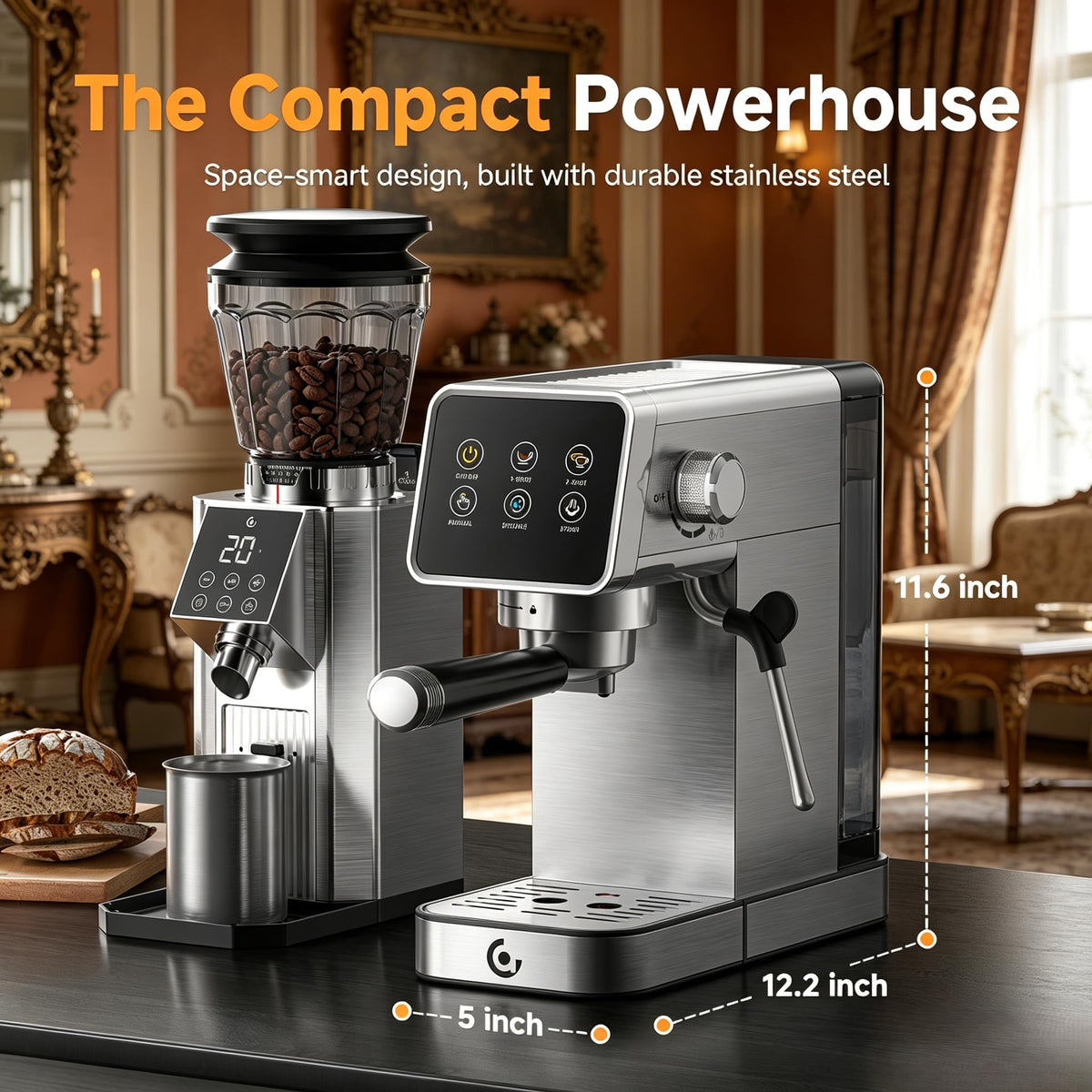 20 Bar Home Espresso Coffee Machine