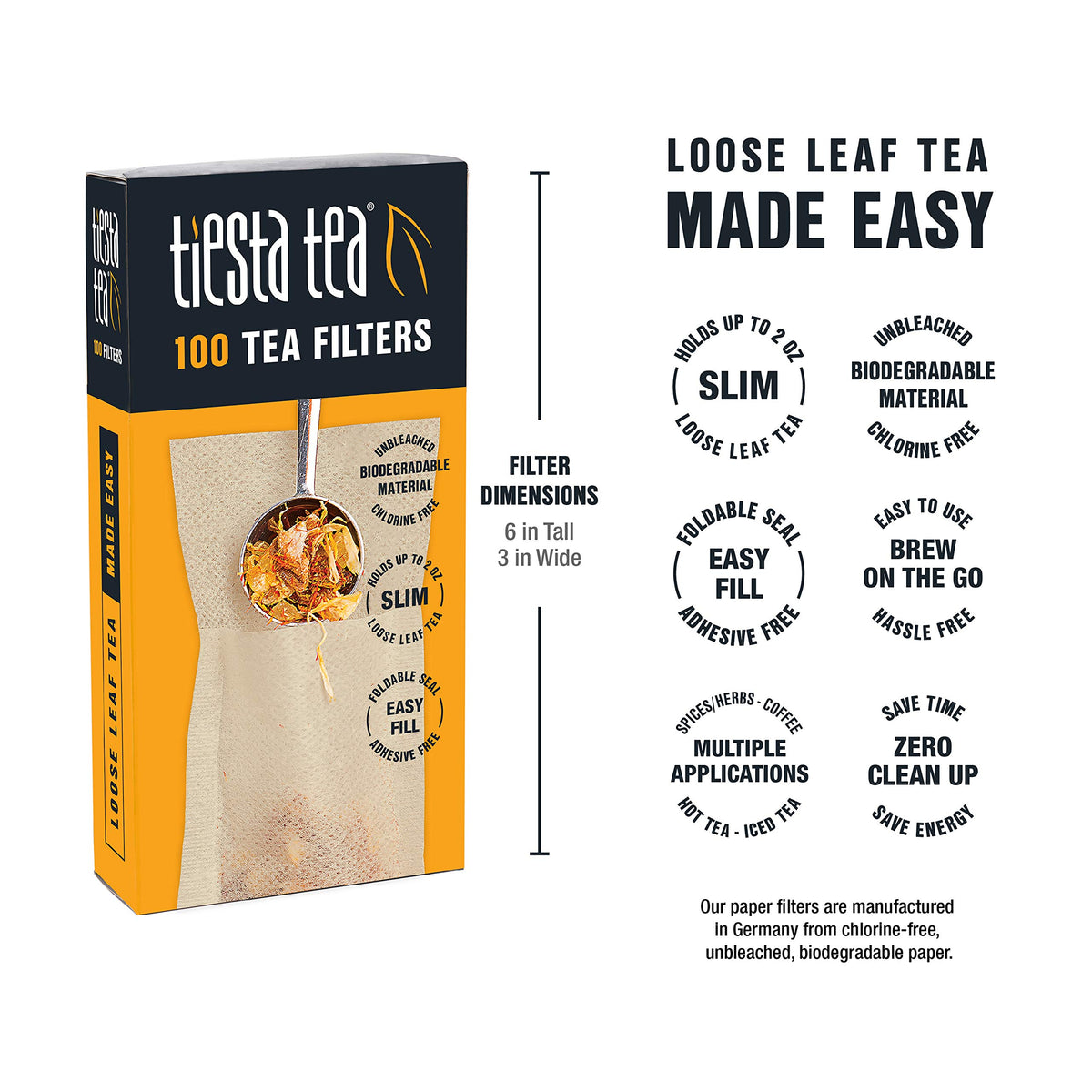 Loose Leaf Filters for Brewing (600 Count)