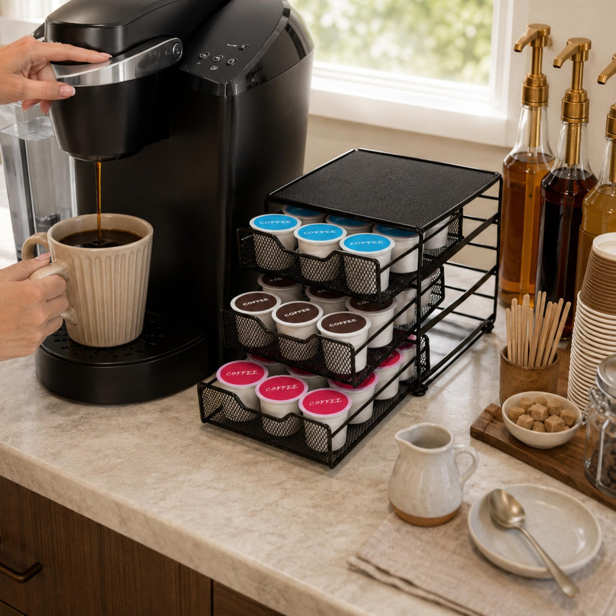 Restpresso 8.5 x 8.5x 7 Inch Multi