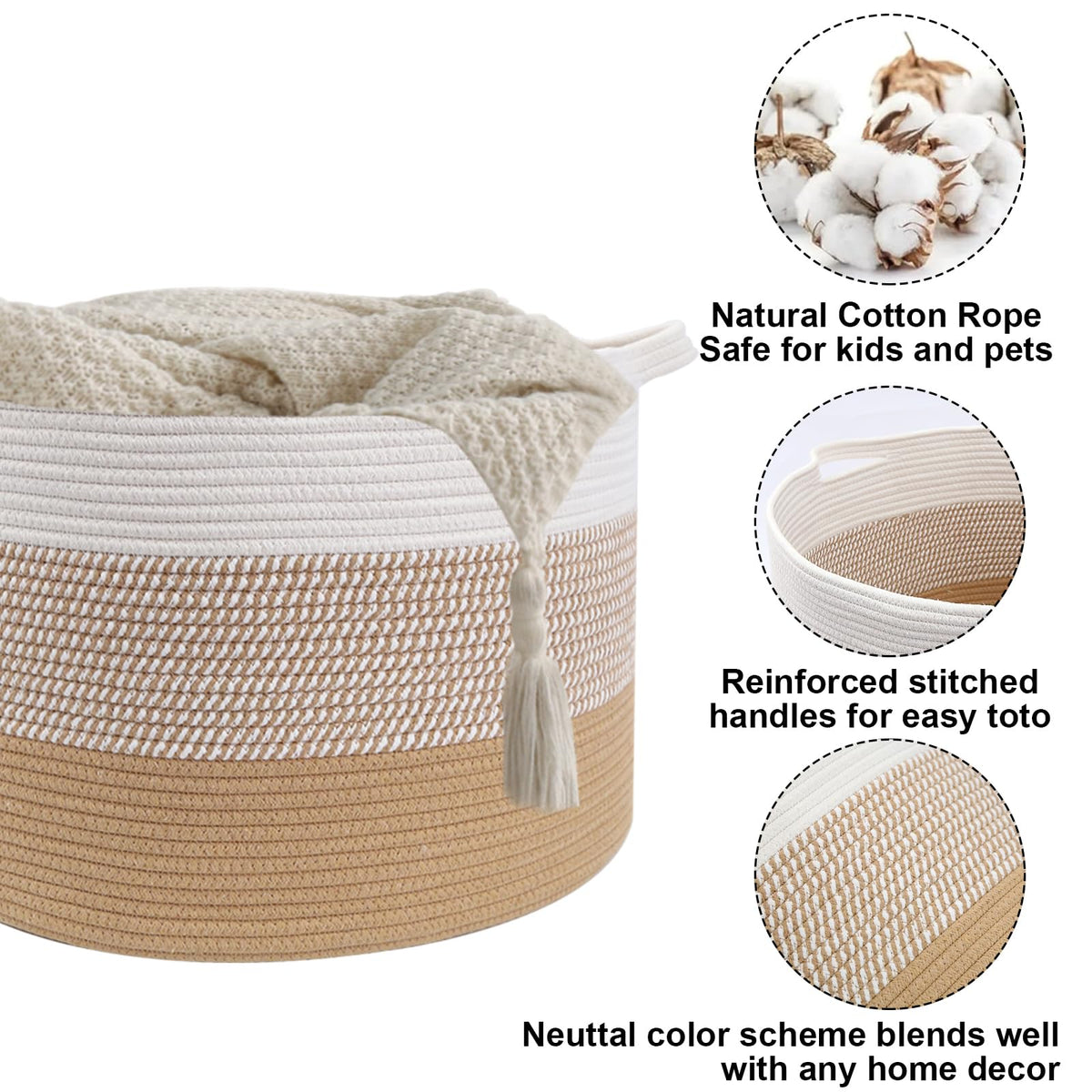 90L Large Blanket Basket