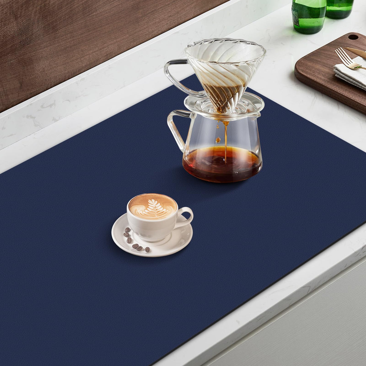 Coffee Mat Super Absorbent Dish Drying Mat Coffee Bar Mat 18"x 32"