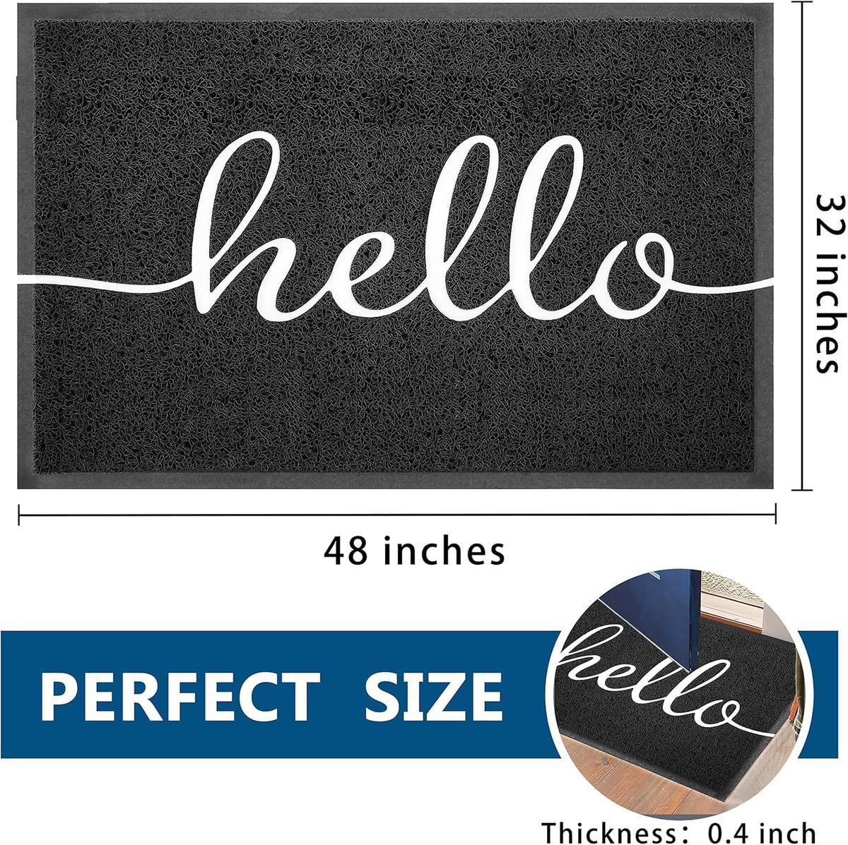 Funny Hello Mats Outside (11.2 Sq Ft)