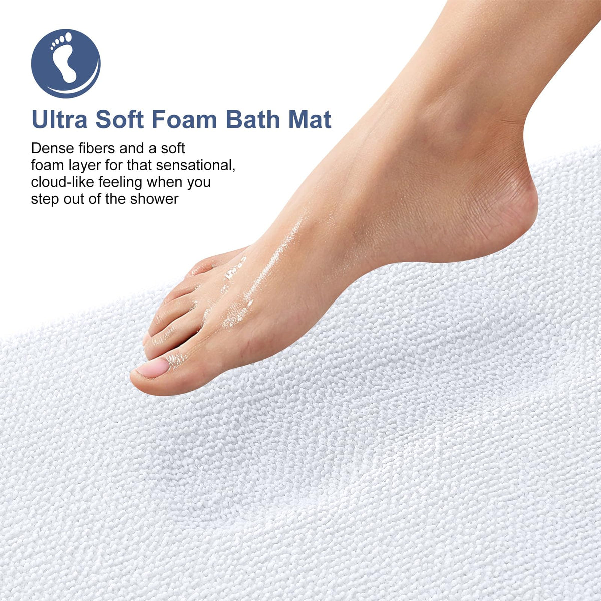 Memory Foam Bathroom Runner Rugs 44x24