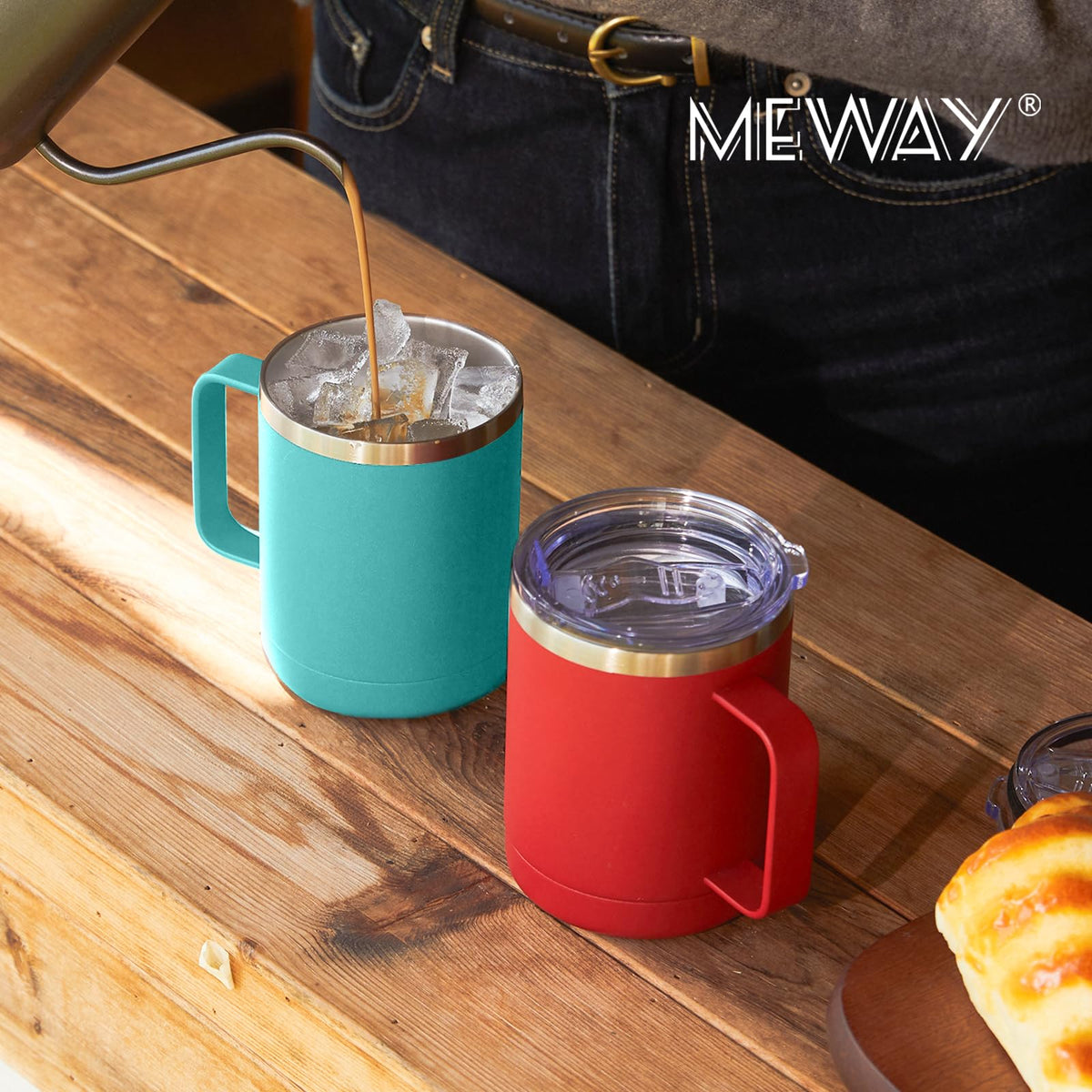 12oz Coffee Mug With Handle 8 Pack Bulk (8 Count)
